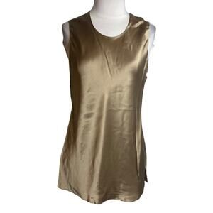NWT Sies Marjan silk shell tank top clay tan Sz 6